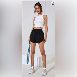 NWT Blooming Jelly High Waisted  Shorts Quick Dry Pants with Zipper Pocket